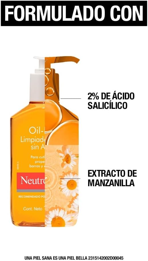 NEUTROGENA OIL-FREE LIMPIADOR FACIAL SIN ACEITE