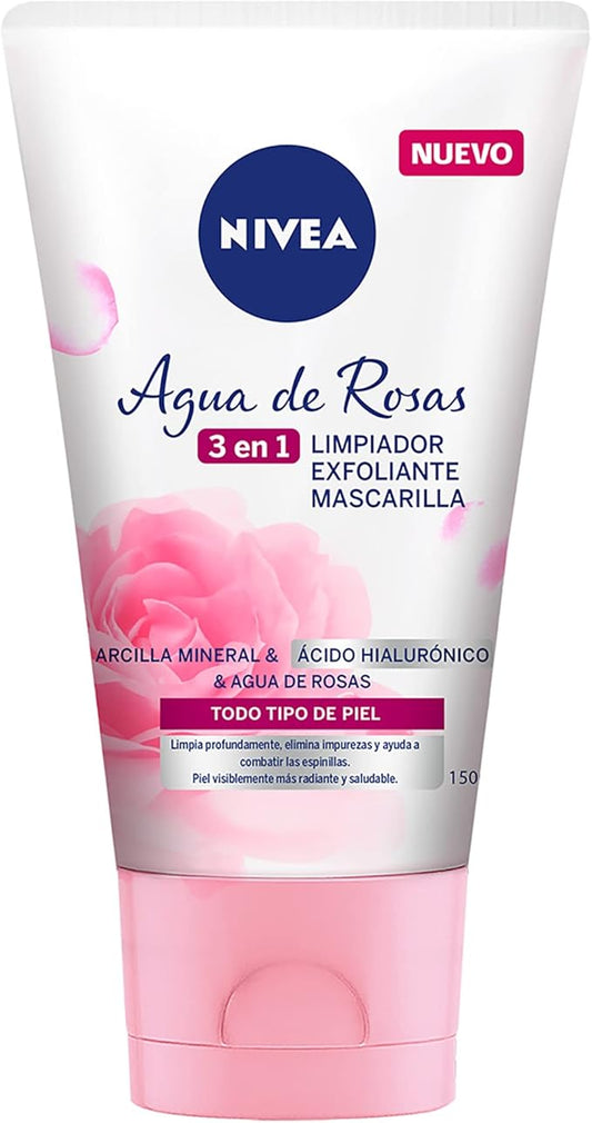 NIVEA AGUA DE ROSAS 3 EN 1