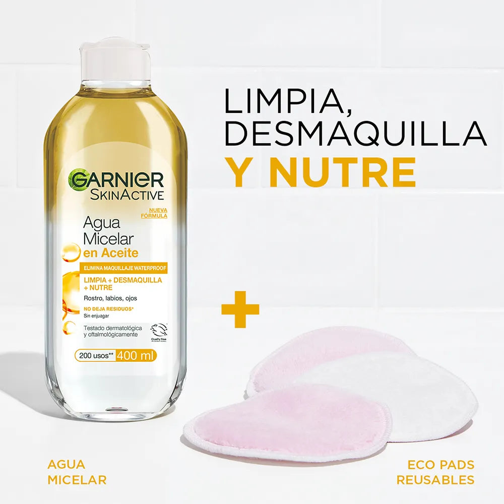 GARNIER SKINCARE AGUA MICELAR CON ACEITE