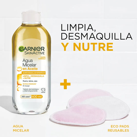 GARNIER SKINCARE AGUA MICELAR CON ACEITE
