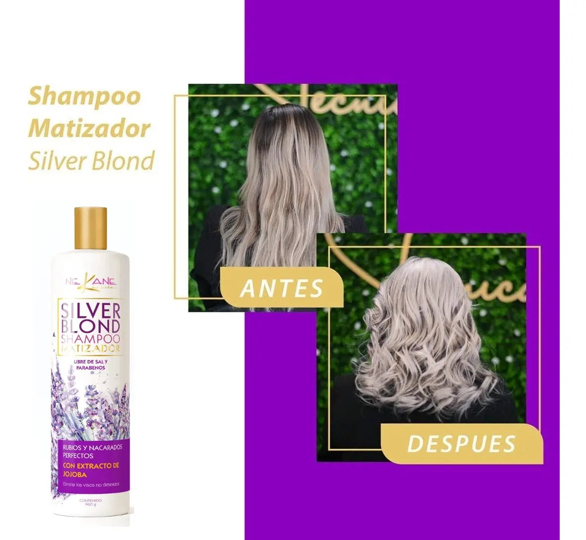 NEKANE SILVER BLOND SHAMPOO MATIZADOR