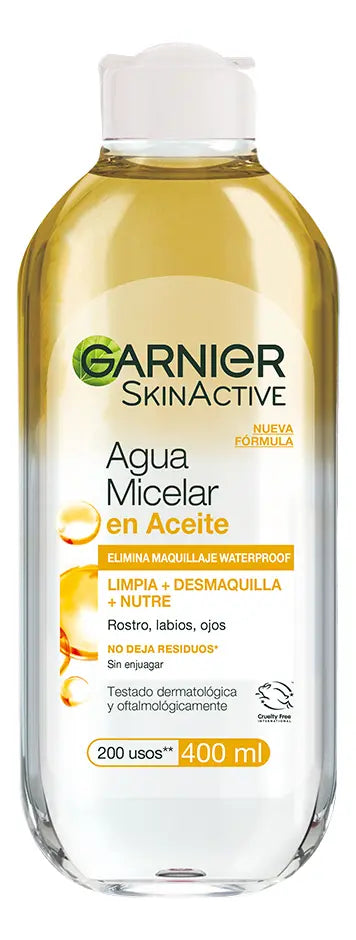 GARNIER SKINCARE AGUA MICELAR CON ACEITE